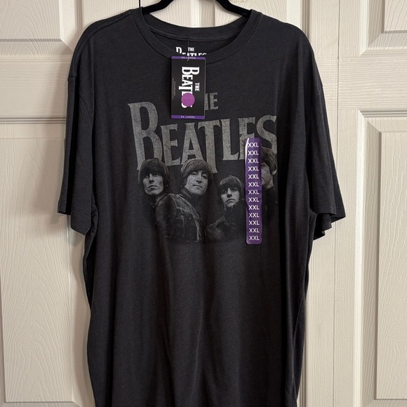 The Beatles Other - The Beatles Men’s Black Graphic Band T-Shirt short sleeve size XXL NWT